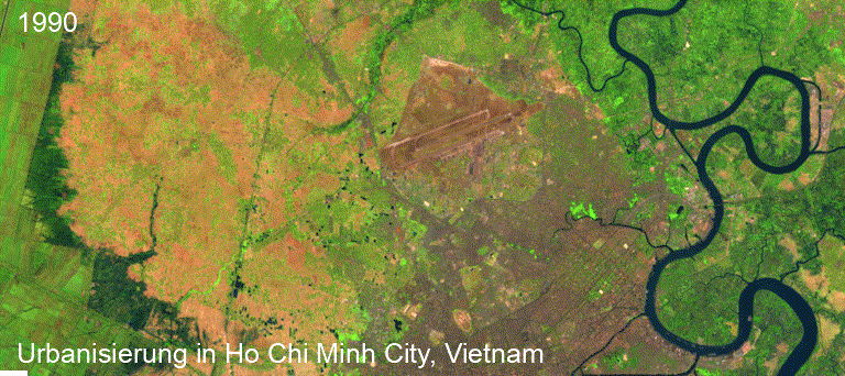 Urbanisierung in Ho Chi Minh City, Vietnam